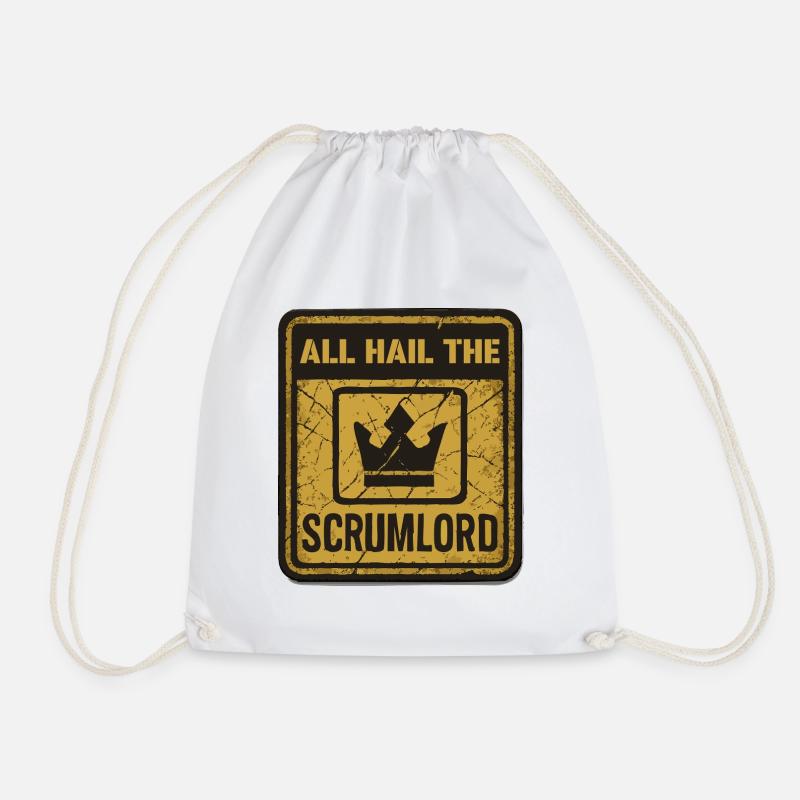 All Hail the Scrumlord - Turnbeutel - Weiß