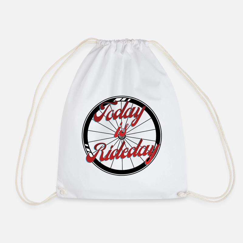 Today is Rideday - Drawstring Bag - white