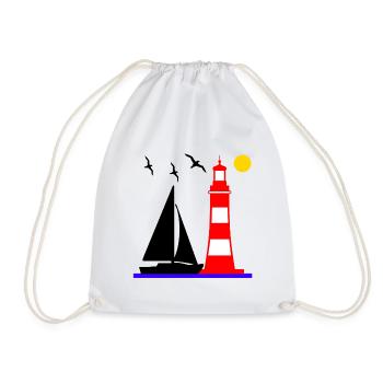 Sail - Drawstring Bag - white - Front