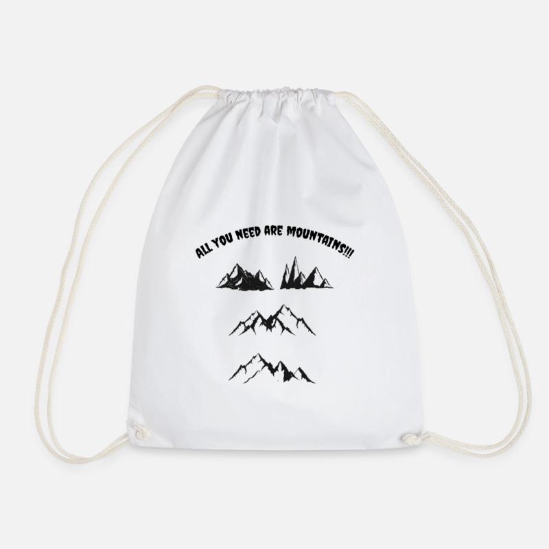 All_you_need - Drawstring Bag - white