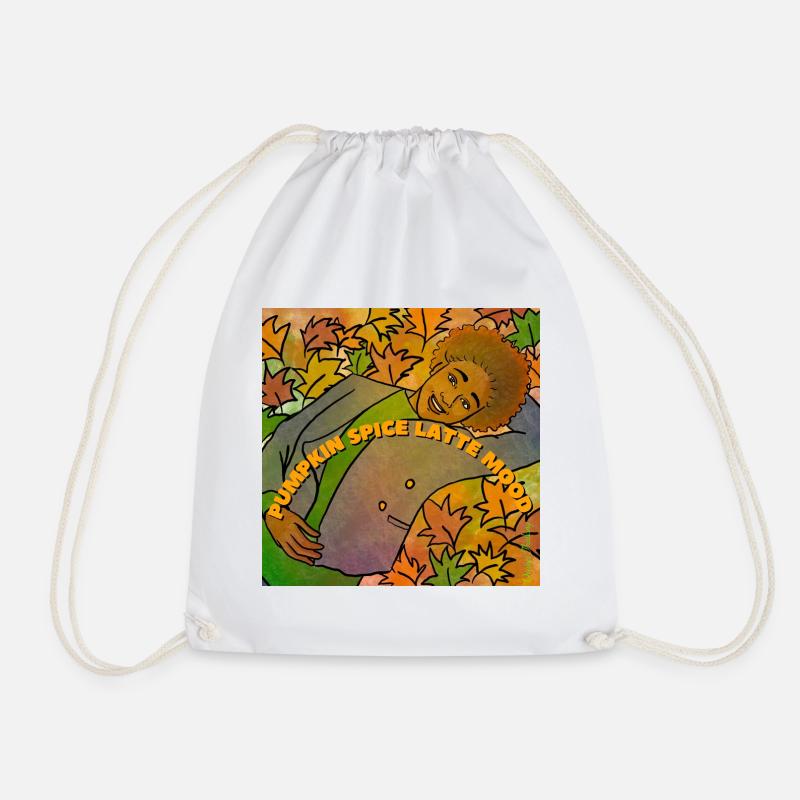 Pumpkin Spice Latte Mood - Drawstring Bag - white