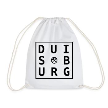 Motif Ruhrpott de Duisbourg : cadeau et souvenir - Sac de sport léger - blanc - Devant