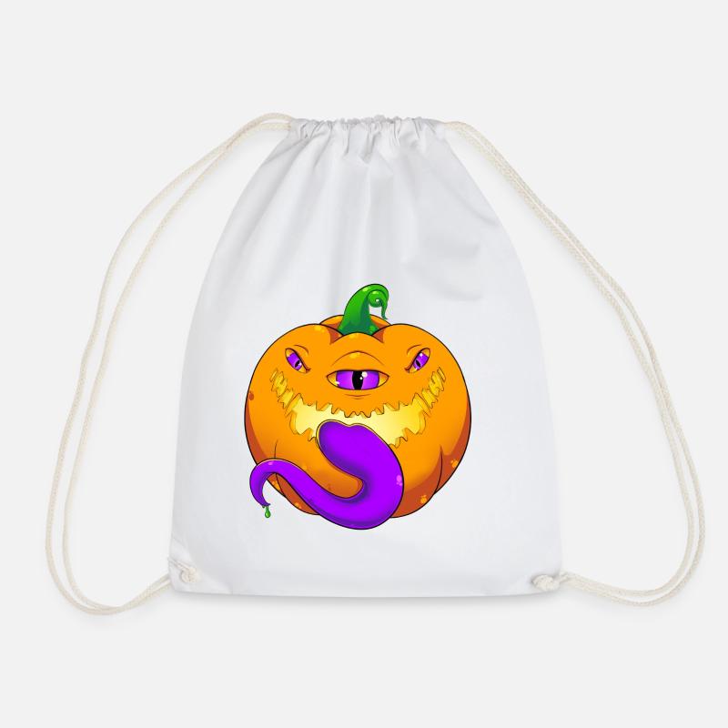 Mimic Pumpkin - Drawstring Bag - white