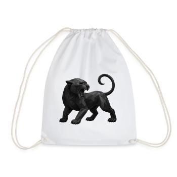 Panthère noire géométrique - Sac de sport léger - blanc - Devant