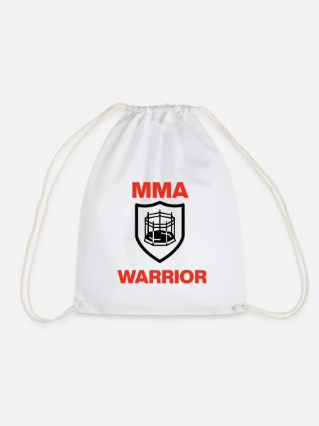 MMA Warrior, Cage Ready, Fight, Oktagon, Kampf - Turnbeutel - Weiß