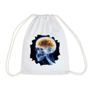 The other day at the X-ray - everything is fine - Drawstring Bag - white - Front