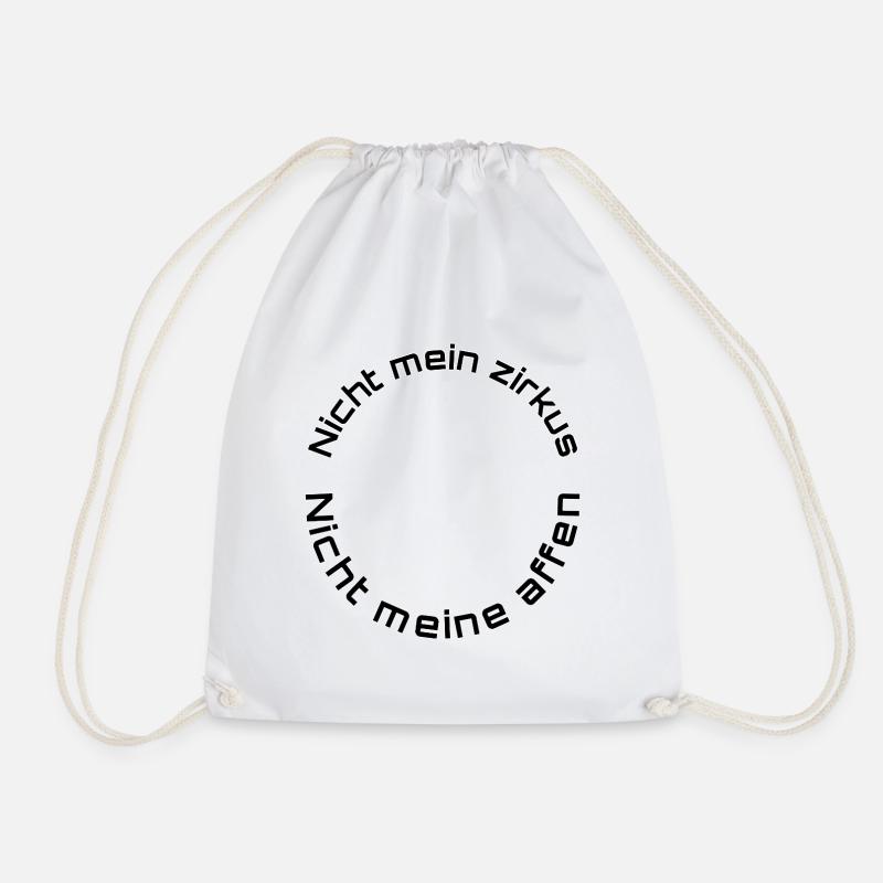 Pas mon cirque – Pas mes singes - Sac de sport léger - blanc