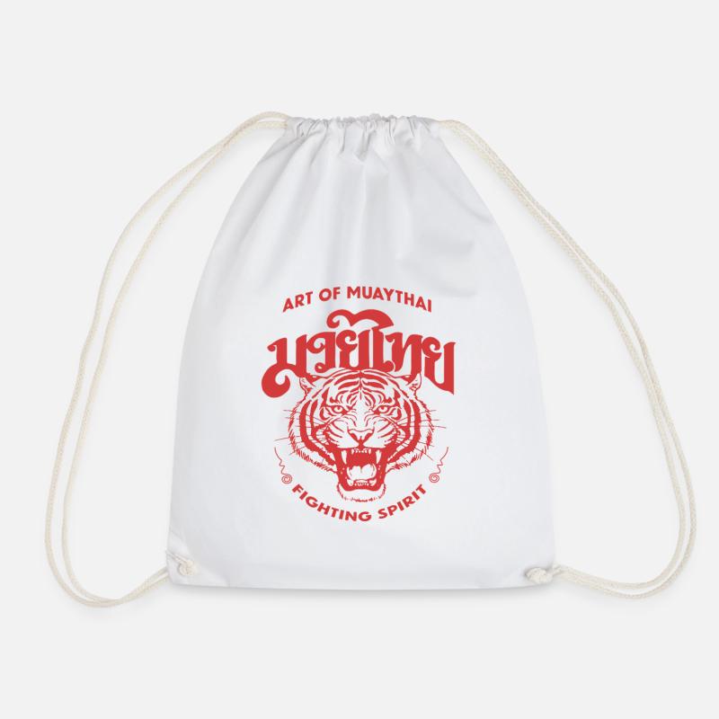 ART OF MUAY - Drawstring Bag - white