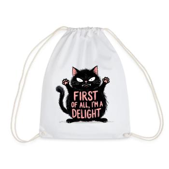Tout d’abord, je suis un vrai plaisir - Sac de sport léger - blanc - Devant