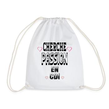 Cherche Passion en CDI - Sac de sport léger - blanc - Devant