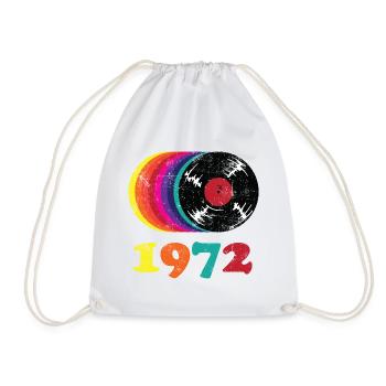 Vintage 1972 - Turnbeutel - Weiß - Vorne