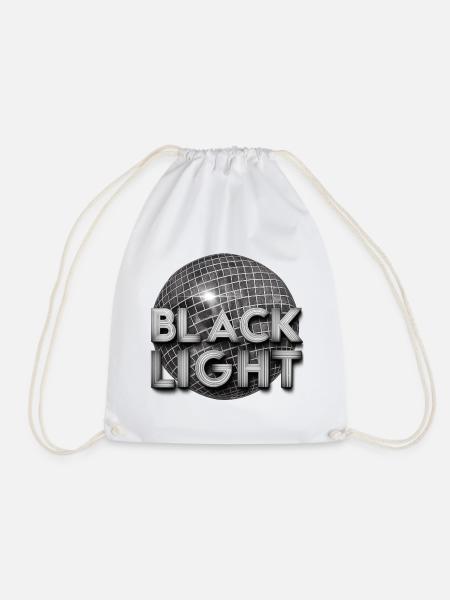 Schwarzes Licht Retro-Disco - Turnbeutel - Weiß