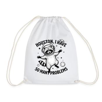 Problem bear - Drawstring Bag - white - Front
