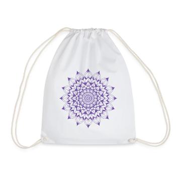 Mandala - Drawstring Bag - white - Front