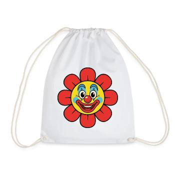 Fleur de clown de carnaval, costume de fleur éclaboussée - Sac de sport léger - blanc - Devant