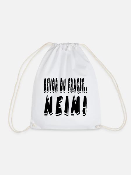 Nein - Turnbeutel - Weiß