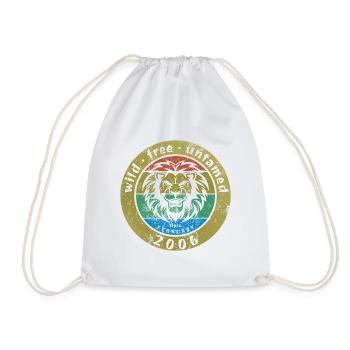 20. Geburtstag Sauvage, libre et indompté depuis 02/2006 - Sac de sport léger - blanc - Devant