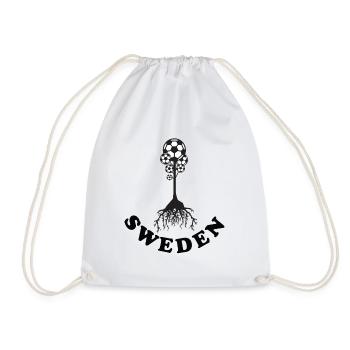 Arbre du football de Suède - Sac de sport léger - blanc - Devant