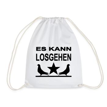 Doves - Drawstring Bag - white - Front