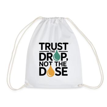 Homeopathy Trust The Drop Not Dose Professional  - Drawstring Bag - white - Front