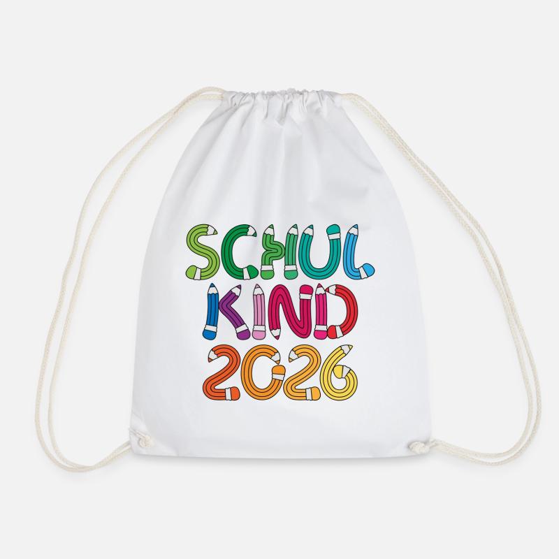Schulkind 2026 Schule Einschulung Schulanfang - Turnbeutel - Weiß