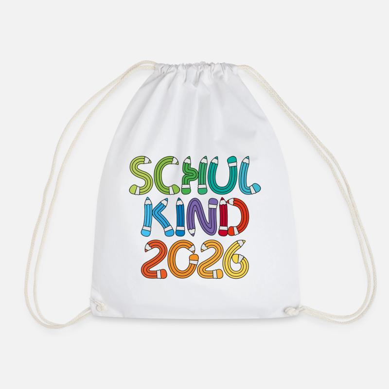 Schulkind 2026 Schule Einschulung Schulanfang - Turnbeutel - Weiß