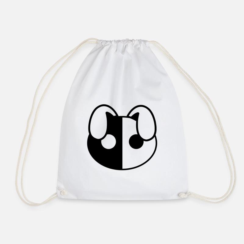 Plush: Yiny (Head) - Drawstring Bag - white