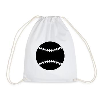 Baseball - Turnbeutel - Weiß - Vorne