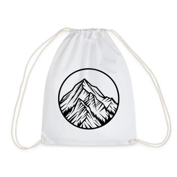 Montagnes Alpes - Sac de sport léger - blanc - Devant