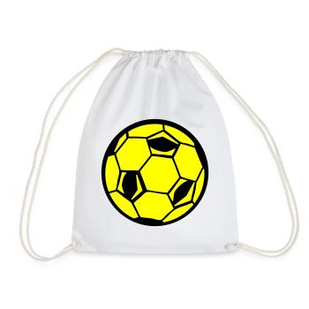 Soccer Fußball - Turnbeutel - Weiß - Vorne