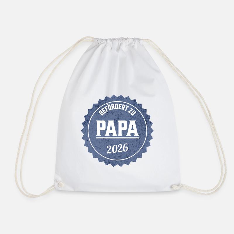 Dad 2026 Promotion - Drawstring Bag - white
