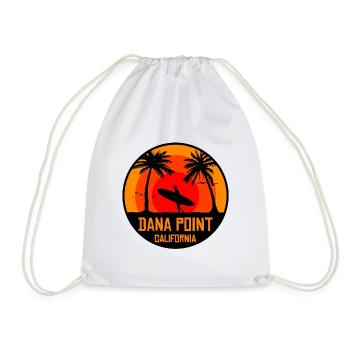 Dana Point Surf Sunset - Drawstring Bag - white - Front