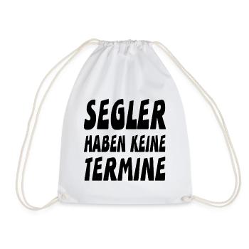 Segeln - Turnbeutel - Weiß - Vorne