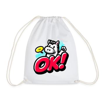 OK Pony - Sac de sport léger - blanc - Devant