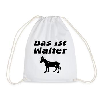 âne - Sac de sport léger - blanc - Devant