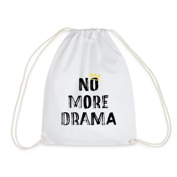 Plus de drame – Une typographie claire qui dit - Sac de sport léger - blanc - Devant