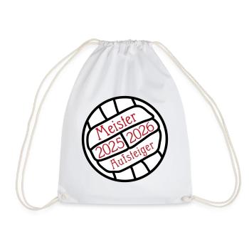 Champion and promoted team 2025/2026 - Drawstring Bag - white - Front