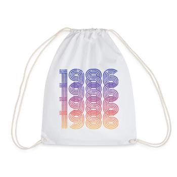 Millésime 1986 - Sac de sport léger - blanc - Devant