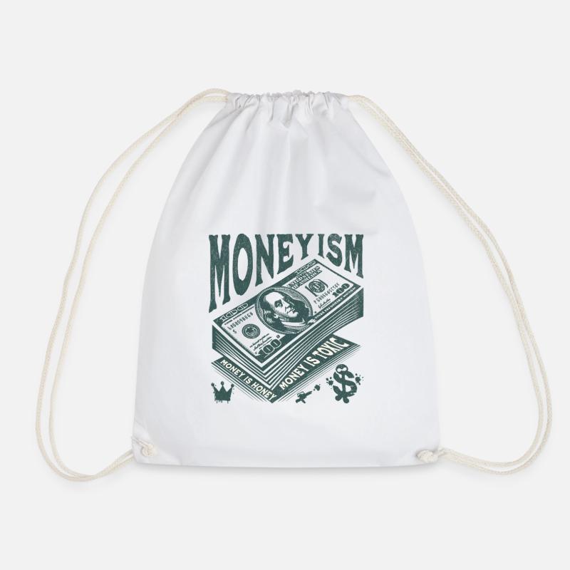 Money Is King Stack Artwork - Turnbeutel - Weiß