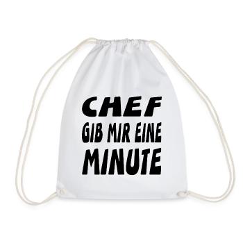 Chef - Turnbeutel - Weiß - Vorne