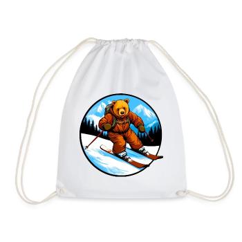 Ski Bear - Sac de sport léger - blanc - Devant