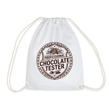 Chocolate Bar Chocolate Bar Baking - Drawstring Bag - white - Front