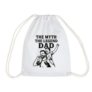 La légende du mythe de l’homme - Meilleur cadeau pour la fête des pères - Sac de sport léger - blanc - Devant