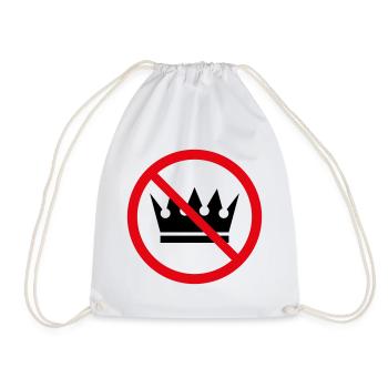 Pas de rois ! (Pancarte de protestation / POS 2C) - Sac de sport léger - blanc - Devant
