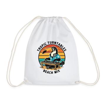 Toucan DJ Tropic Turntables Beach Mix - Sac de sport léger - blanc - Devant