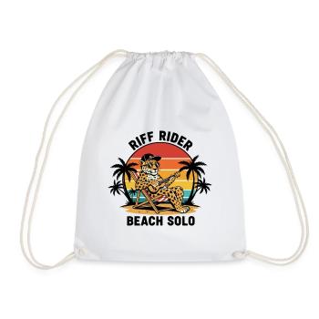 Jaguar Riff Rider Beach Solo Ukulele - Drawstring Bag - white - Front