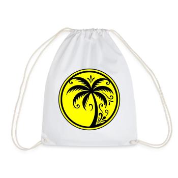 Plage icône des palmiers - Sac de sport léger - blanc - Devant