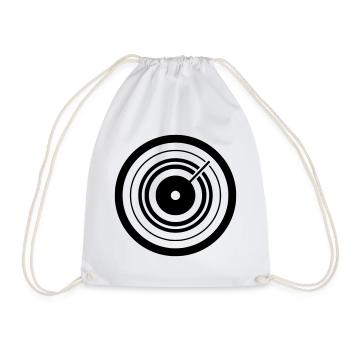 Target Arrow Dart Icon - Drawstring Bag - white - Front
