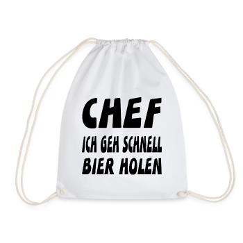 Chef - Turnbeutel - Weiß - Vorne