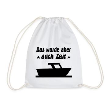 Motorboot - Turnbeutel - Weiß - Vorne